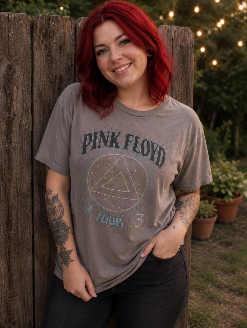 Pink Floyd Tour Tee - Gray - Picture 1 of 2